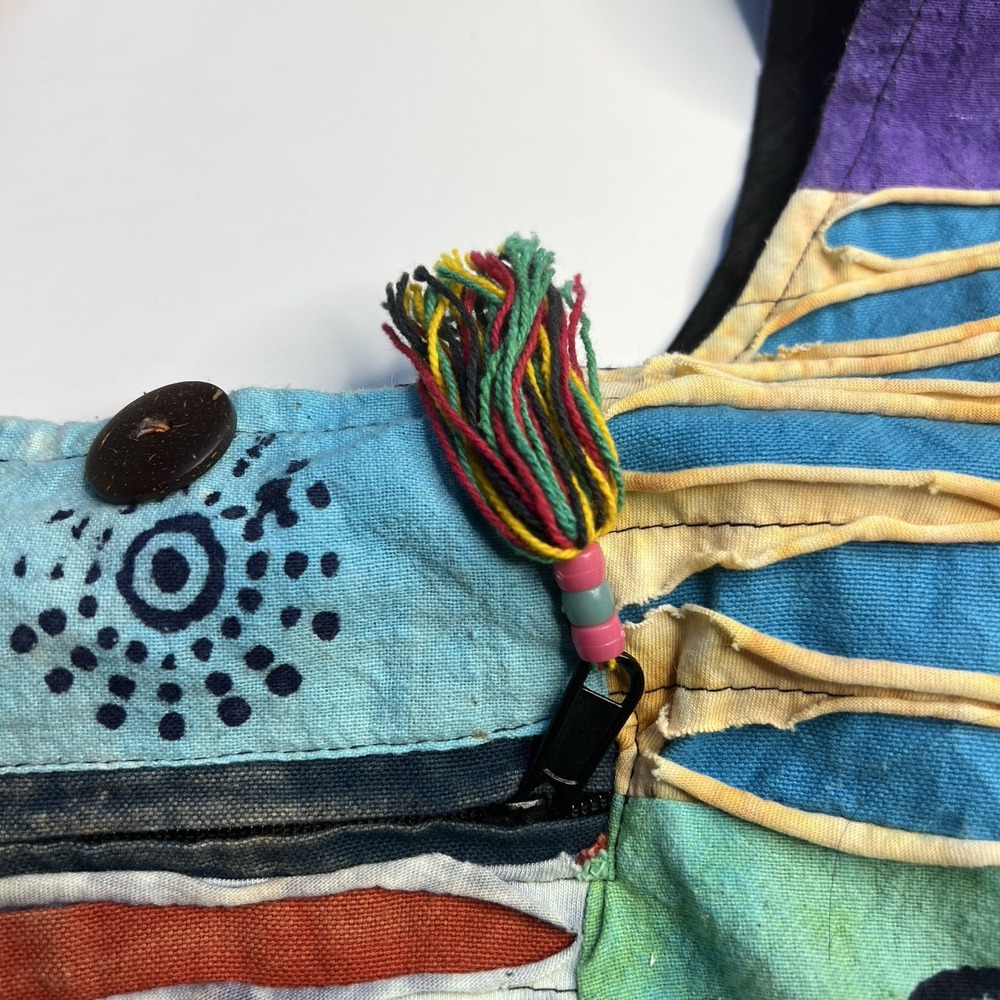 Hobo Hippie Festival Rave India Boutique Crossbody/ Shoulder Bag Women Patchwork - Picture 5 of 13